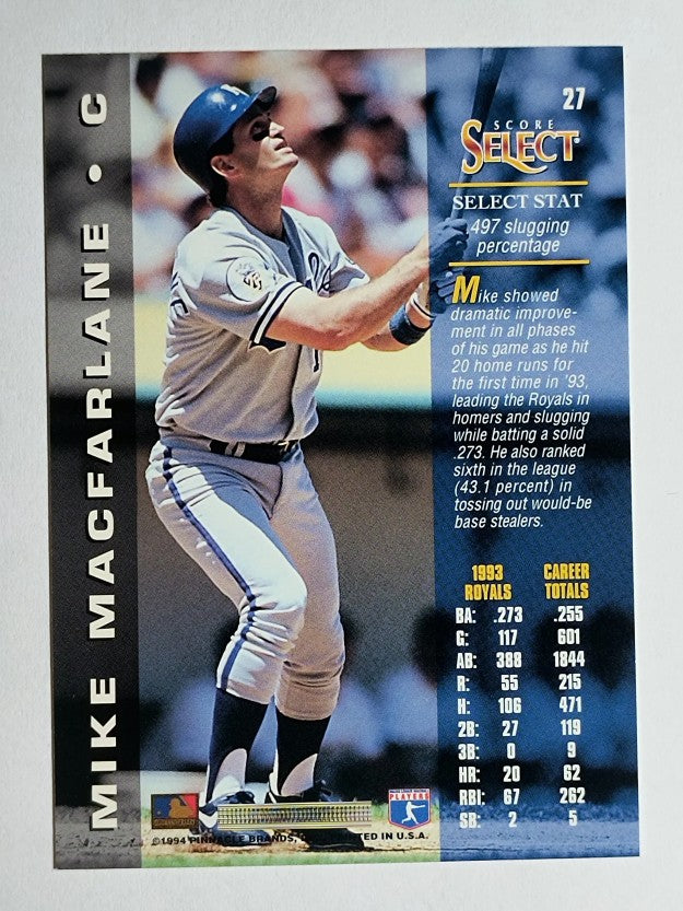 1994 Select #27 Mike Macfarlane
