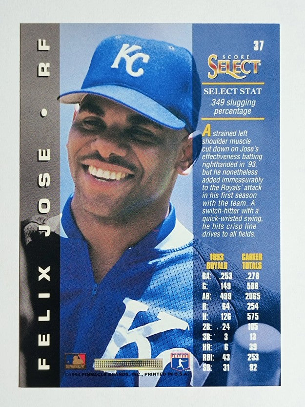 1994 Select #37 Felix Jose