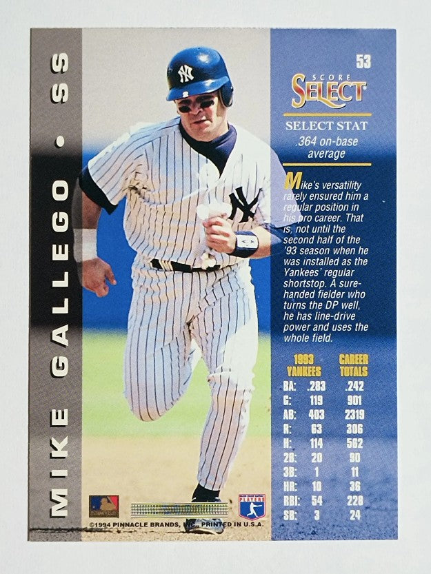 1994 Select #53 Mike Gallego
