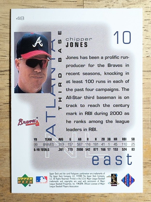 2000 Upper Deck Pros and Prospects #48 Chipper Jones