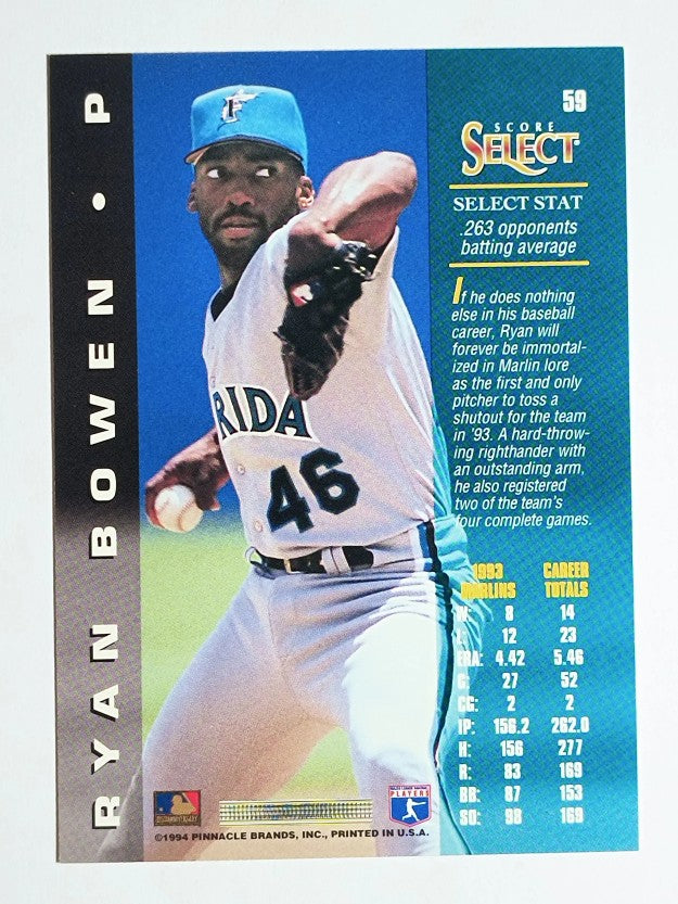 1994 Select #59 Ryan Bowen