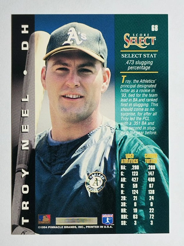 1994 Select #68 Troy Neel