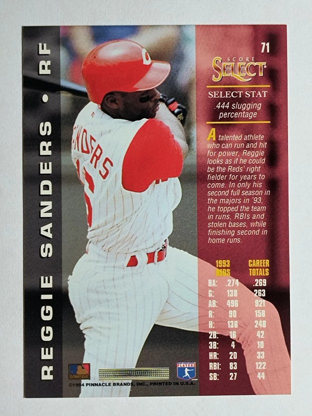 1994 Select #71 Reggie Sanders