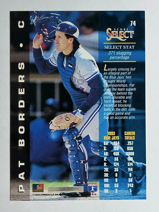 1994 Select #74 Pat Borders