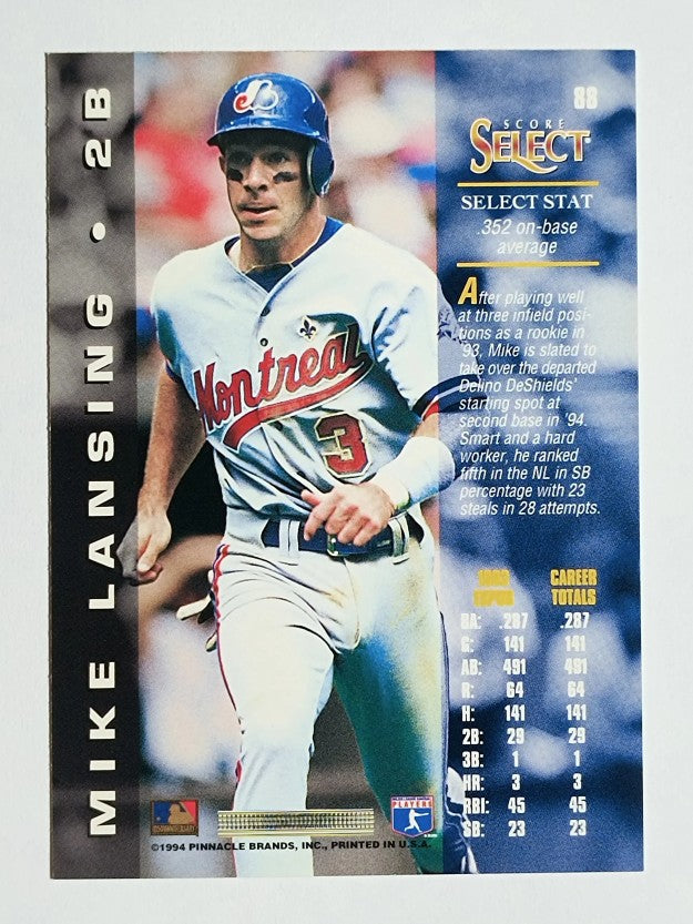 1994 Select #88 Mike Lansing