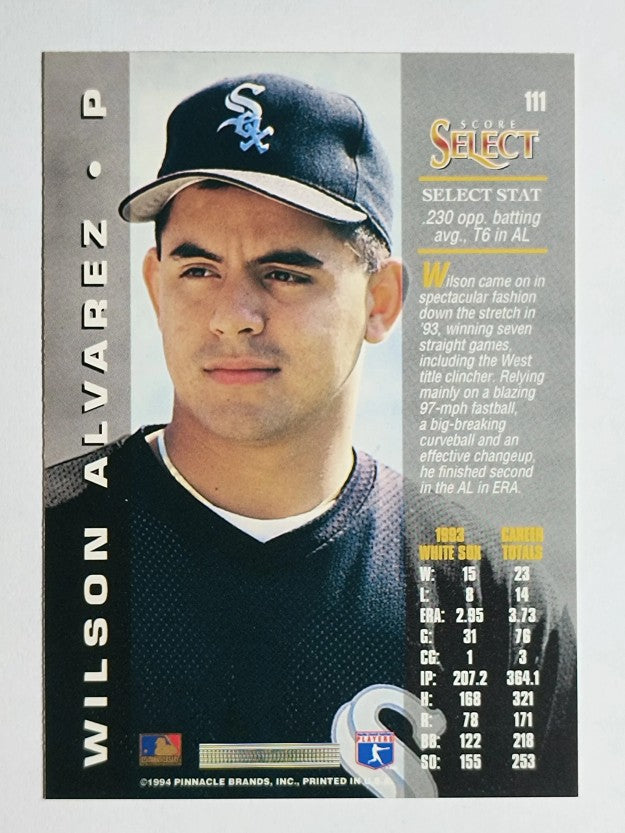 1994 Select #111 Wilson Alvarez