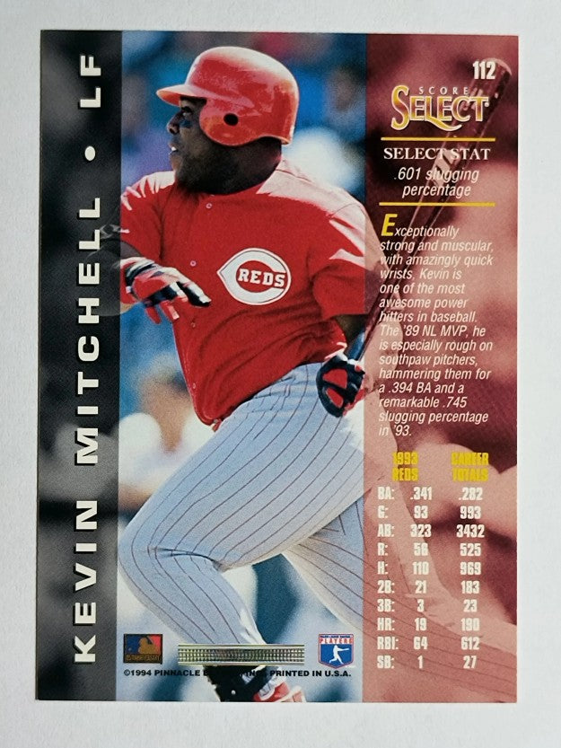 1994 Select #112 Kevin Mitchell