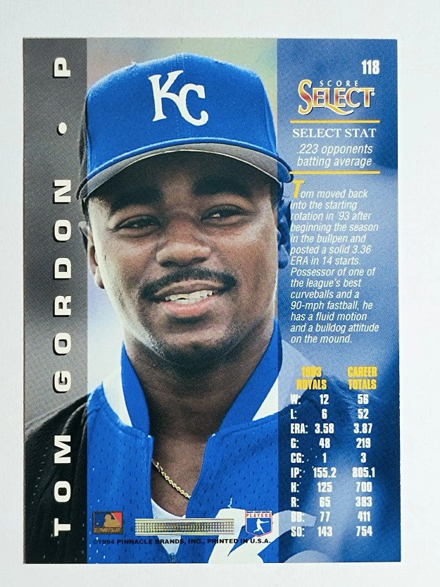 1994 Select #118 Tom Gordon