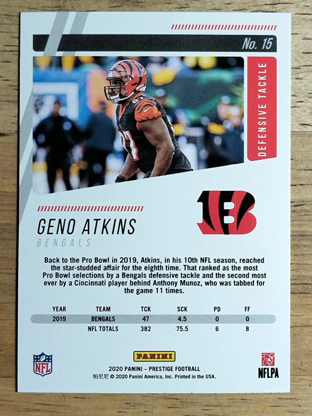 2020 Prestige #15 Geno Atkins