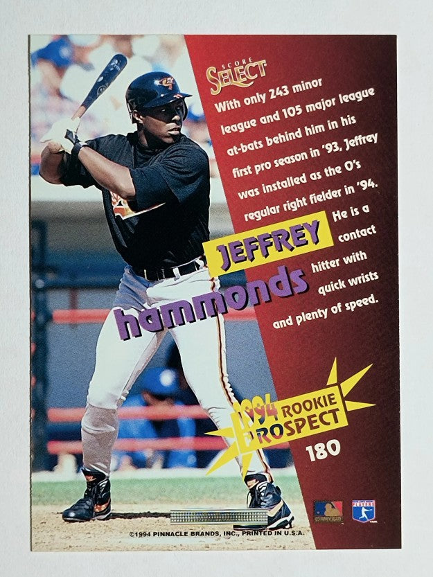1994 Select #180 Jeffrey Hammonds