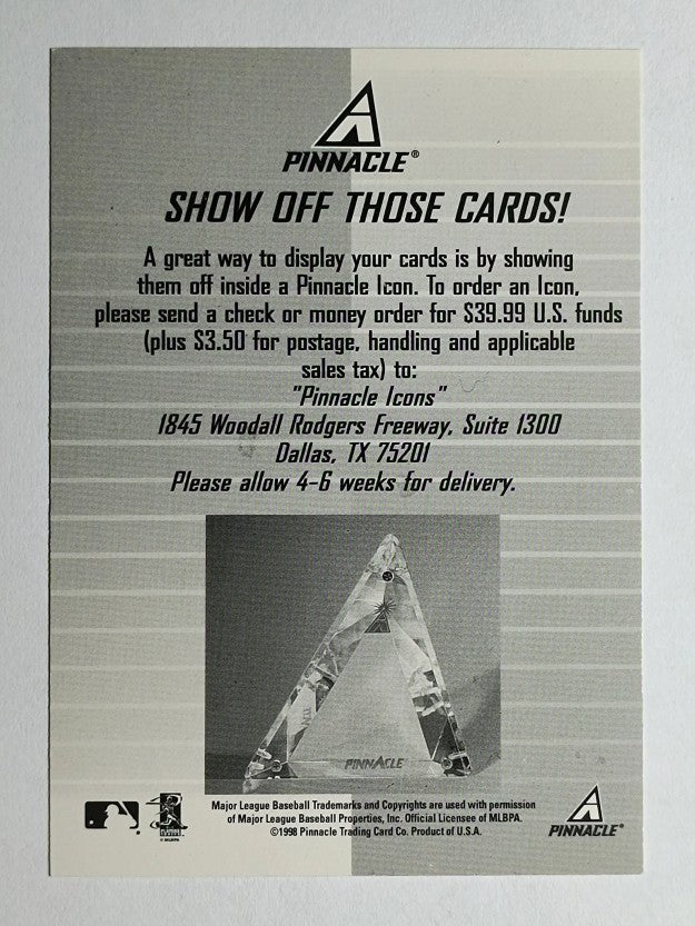 1998 Pinnacle Plus Checklists #NNO Inserts