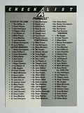 1998 Pinnacle Plus Checklists #NNO Inserts