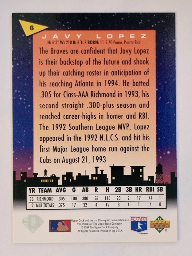 1994 Fun Pack #6 Javier Lopez