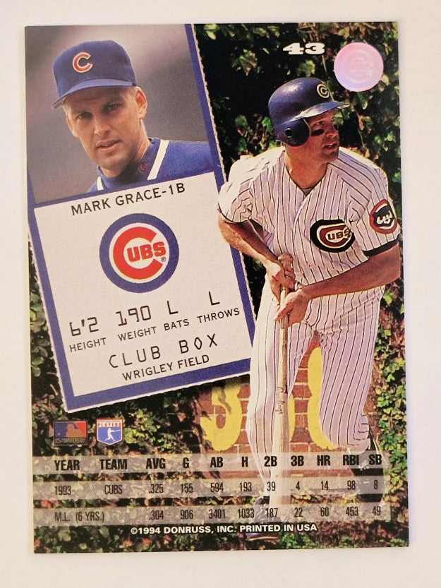 1994 Leaf #43 Mark Grace