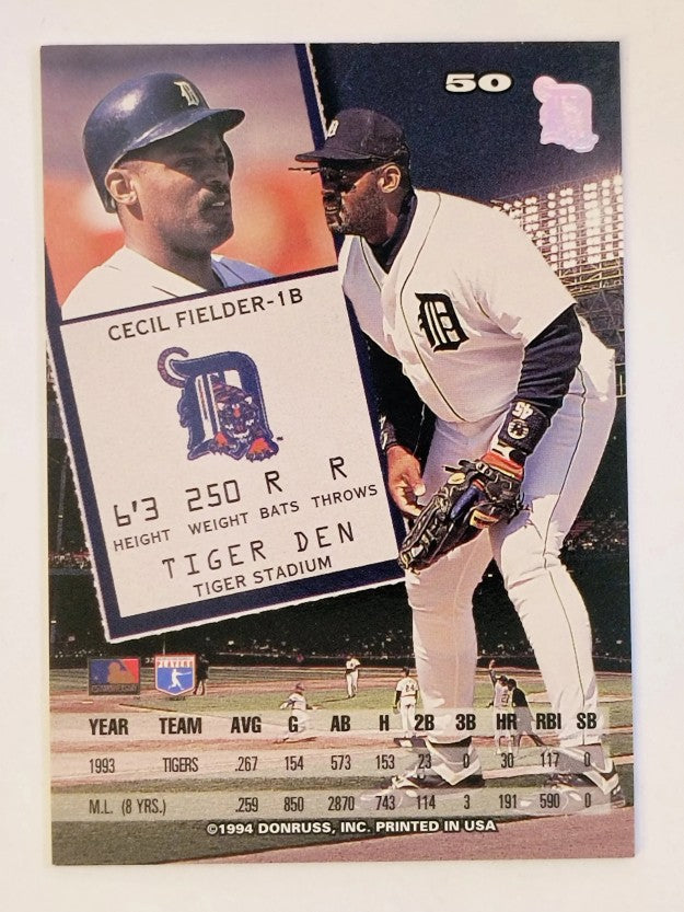 1994 Leaf #50 Cecil Fielder