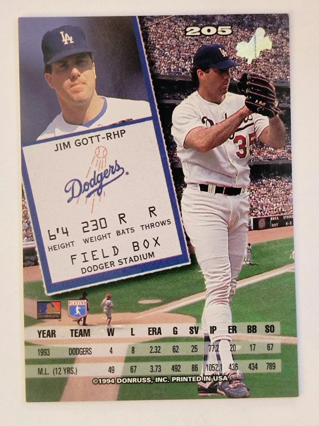 1994 Leaf #205 Jim Gott