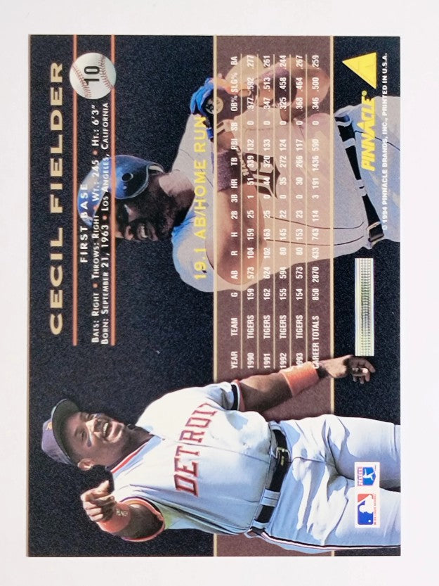 1994 Pinnacle #10 Cecil Fielder