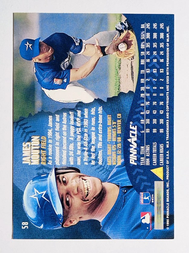 1995 Pinnacle #58 James Mouton