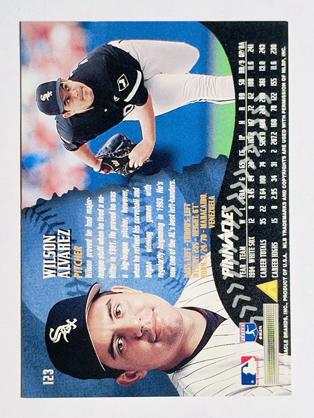 1995 Pinnacle #123 Wilson Alvarez