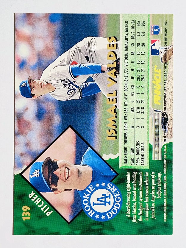 1995 Pinnacle #139 Ismael Valdes