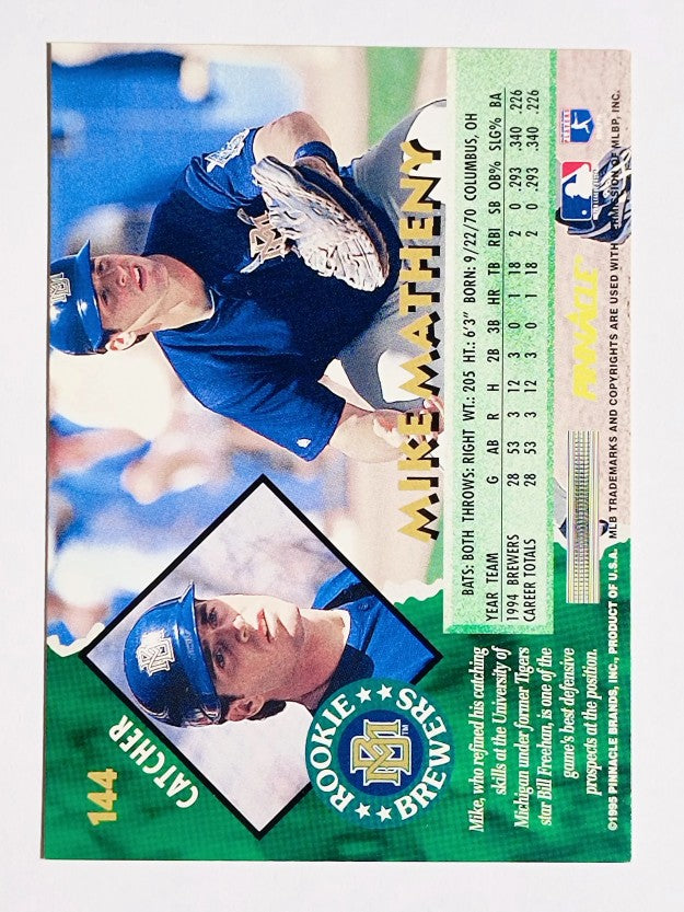 1995 Pinnacle #144 Mike Matheny
