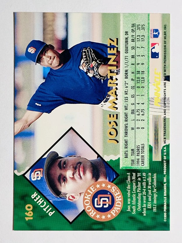 1995 Pinnacle #160 Jose Martinez