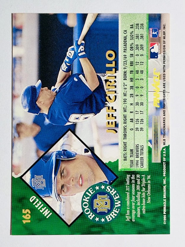 1995 Pinnacle #165 Jeff Cirillo