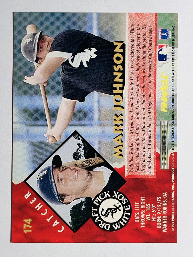 1995 Pinnacle #174 Mark Johnson RC