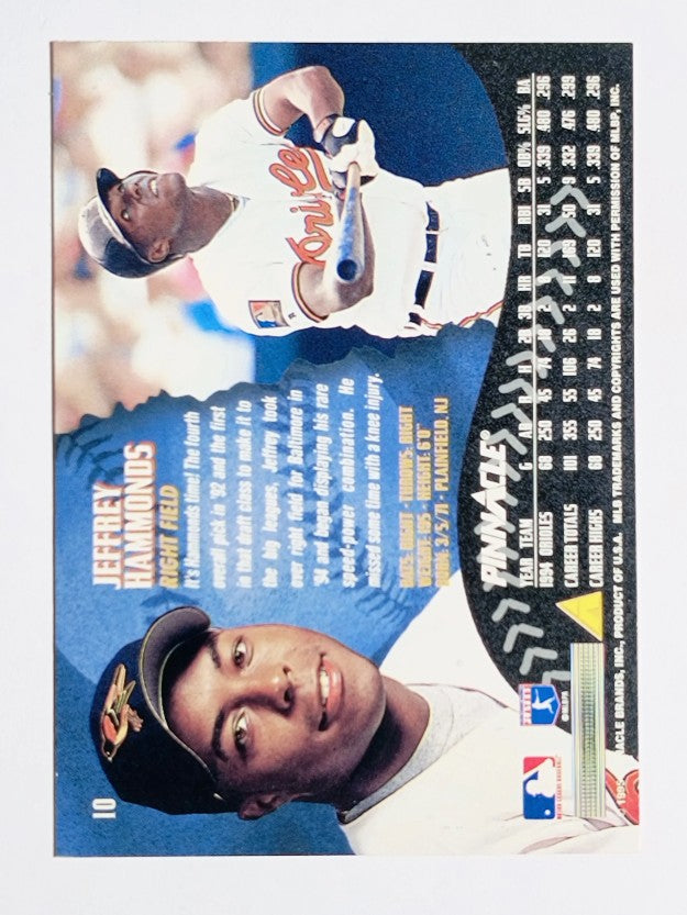 1995 Pinnacle #10 Jeffrey Hammonds