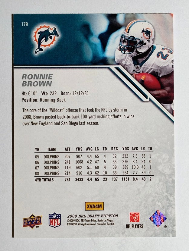 2009 Upper Deck Draft Edition #179 Ronnie Brown