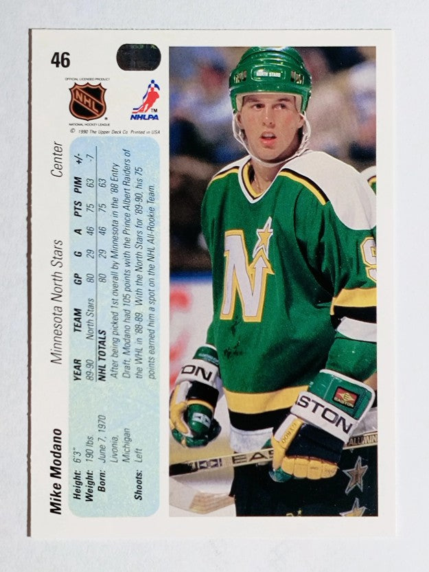 1990-91 Upper Deck #46 Mike Modano RC