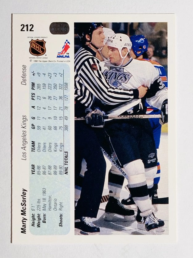 1990-91 Upper Deck #212 Marty McSorley