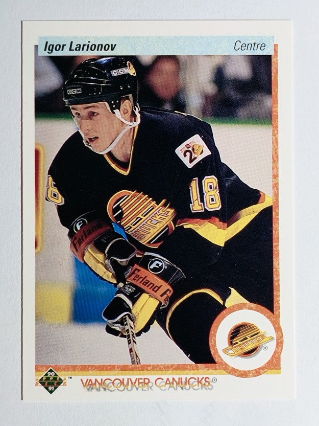 1990-91 Upper Deck French #128 Igor Larionov RC