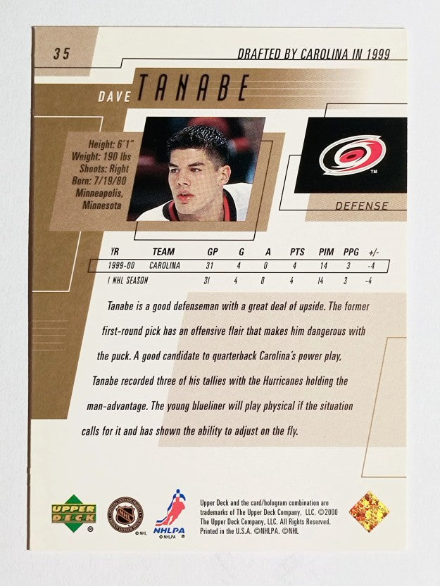 2000-01 Upper Deck #35 Dave Tanabe