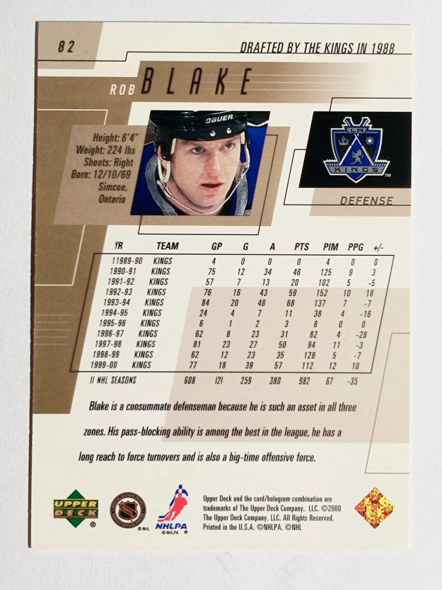 2000-01 Upper Deck #82 Rob Blake