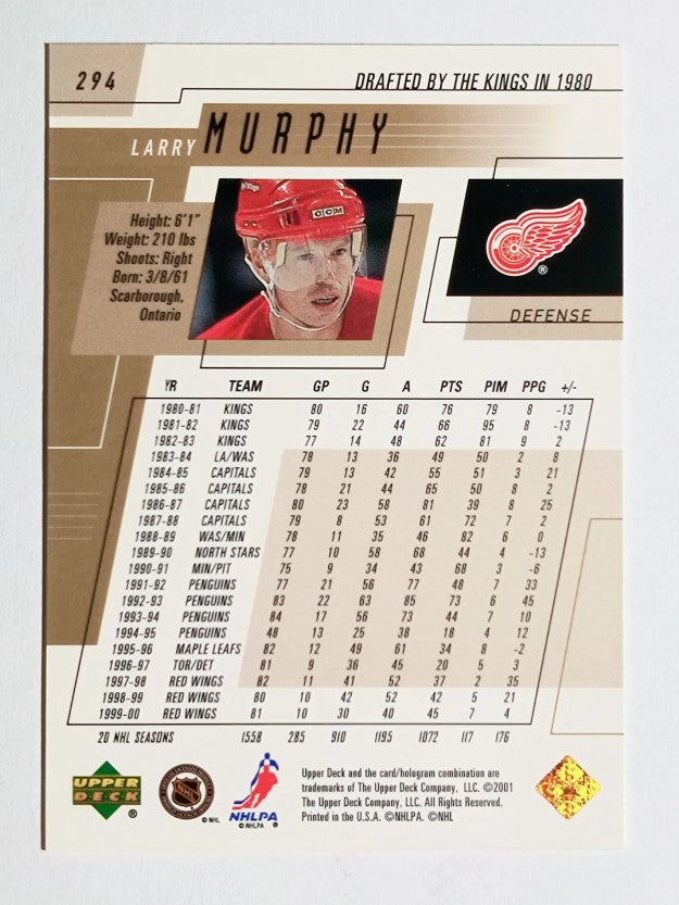 2000-01 Upper Deck #294 Larry Murphy