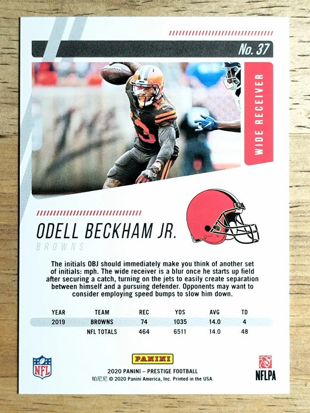 2020 Prestige #37 Odell Beckham Jr.