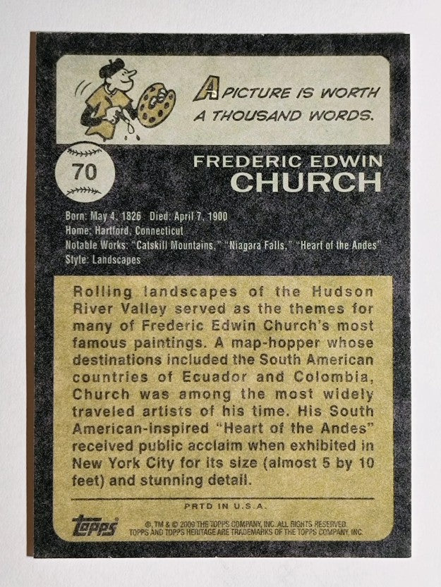 2009 Topps American Heritage #70 Frederic Edwin Church