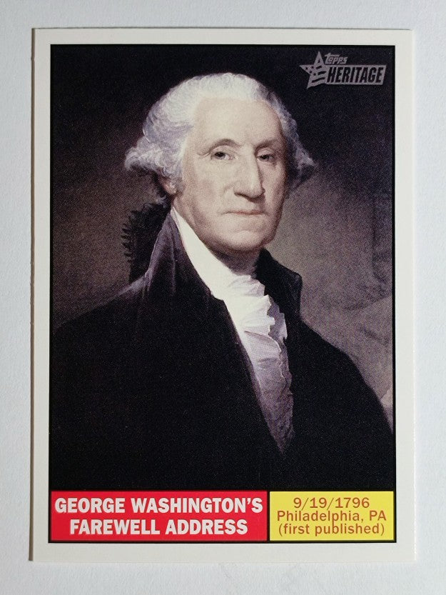 2009 Topps American Heritage #106 George Washington's Farewell Address