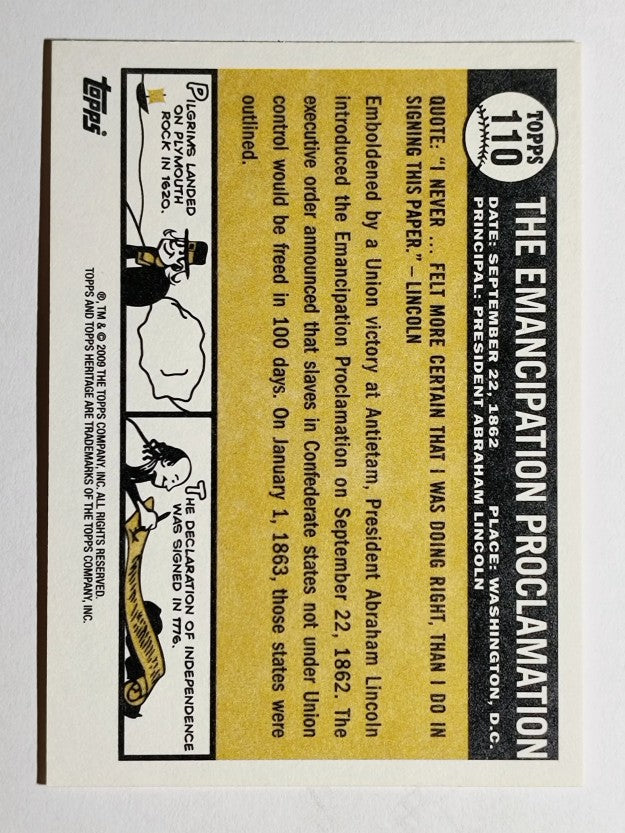 2009 Topps American Heritage #110 The Emancipation Proclamation