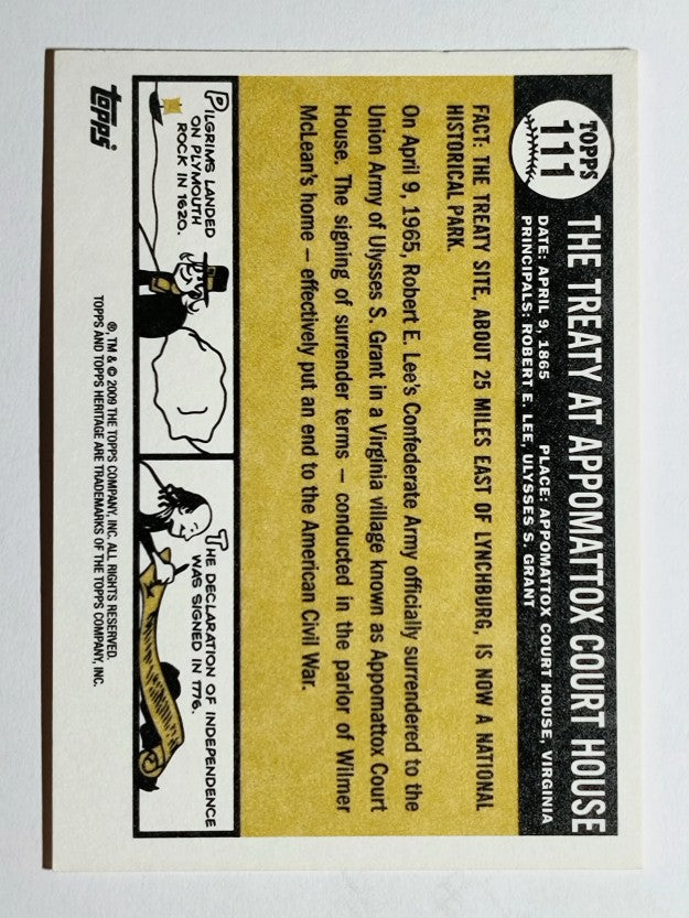 2009 Topps American Heritage #111 The Treaty at Appomattox Courthouse