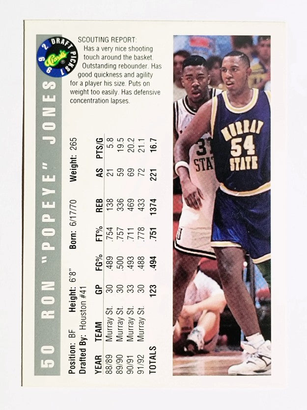 1992 Classic #50 Popeye Jones