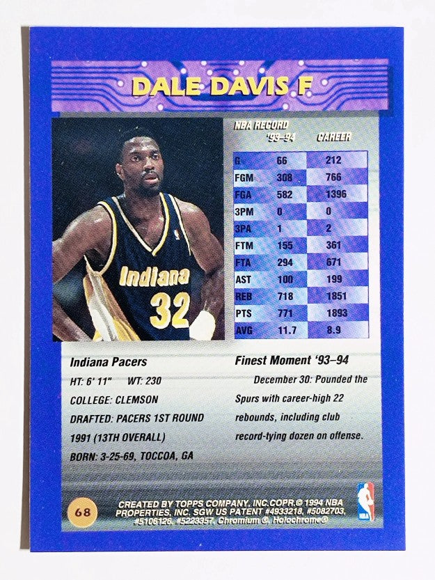 1994-95 Finest #68 Dale Davis