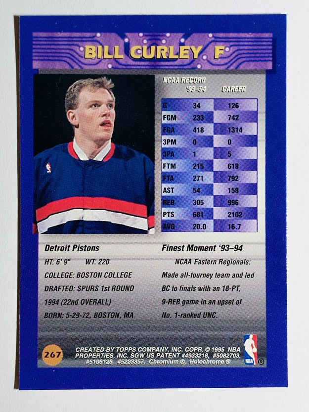 1994-95 Finest #267 Bill Curley RC