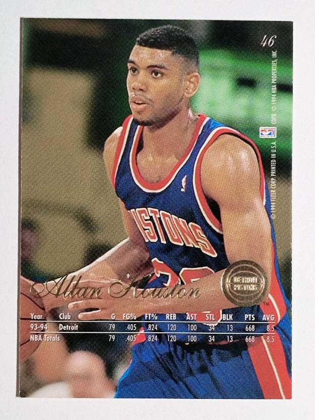 1994-95 Flair #46 Allan Houston