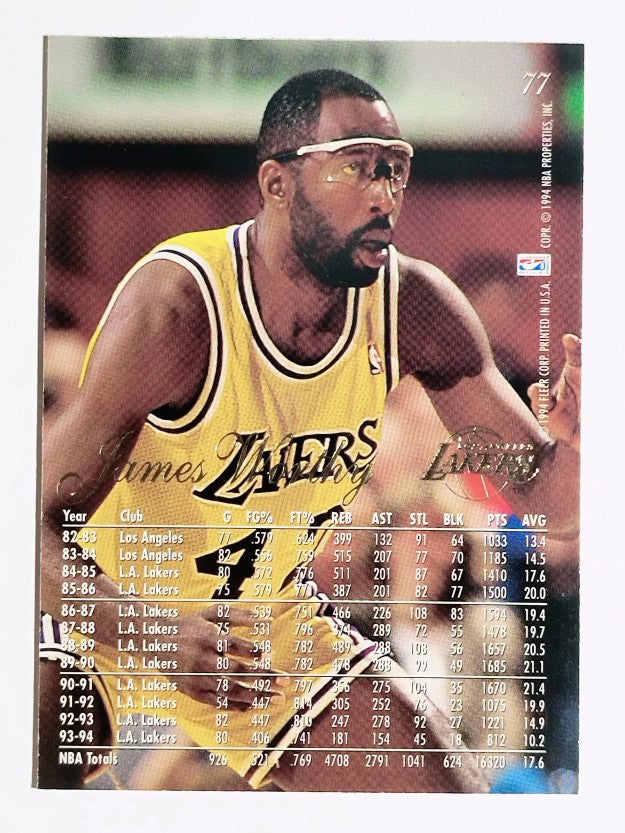 1994-95 Flair #77 James Worthy