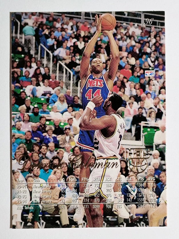 1994-95 Flair #96 Derrick Coleman