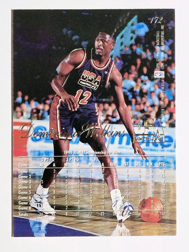 1994-95 Flair #172 Dominique Wilkins USA