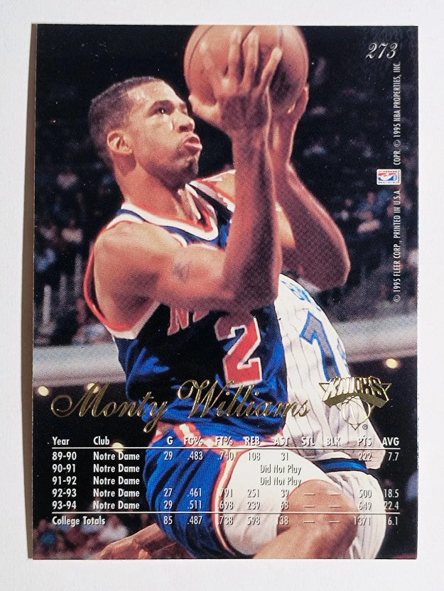 1994-95 Flair #273 Monty Williams RC