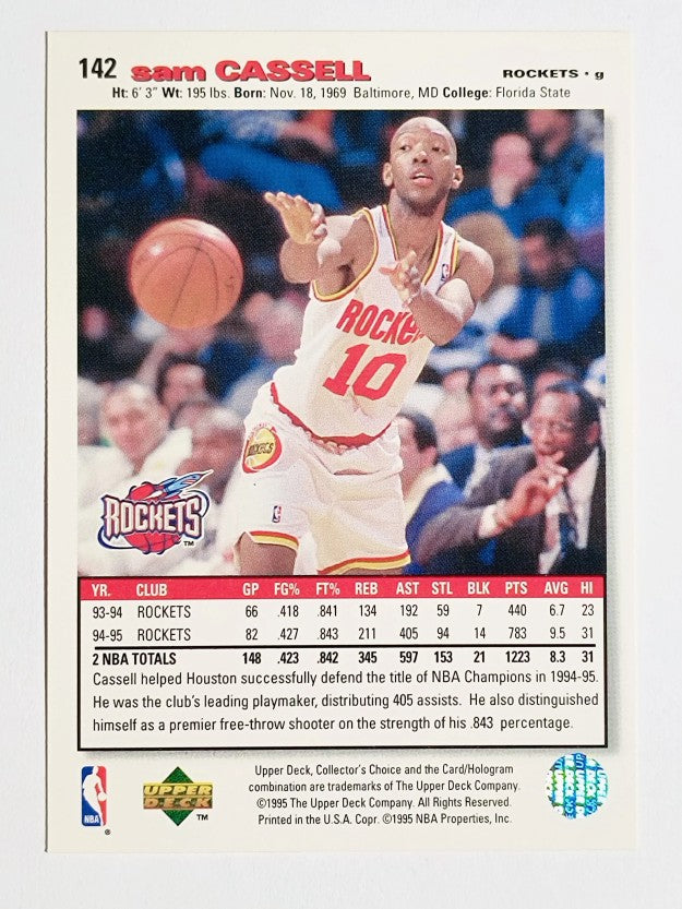 1995-96 Collector's Choice #142 Sam Cassell